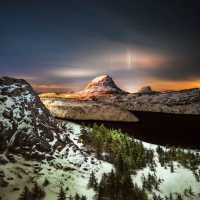 Træna at Night by Arvīds Barānovs