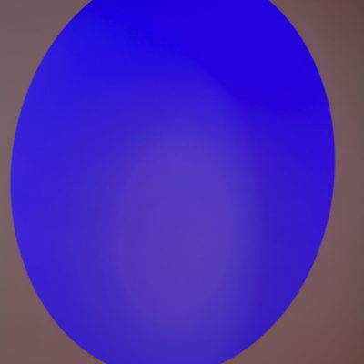 Untitled (Blue Oval) by Peter Elliott