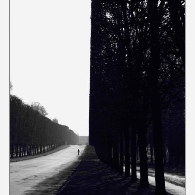 Walking Man Versailles France From the _Labyrinth_ series-by-ERIC KLEMM