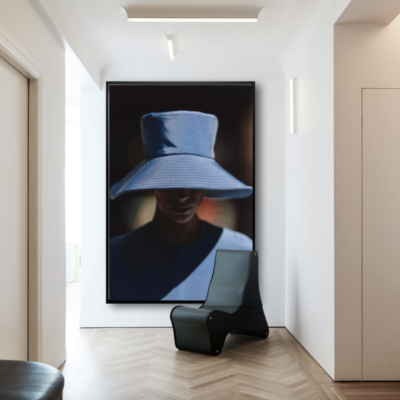 BLUE HAT, MANHATTAN, 2015 by BRYAN DERBALLA