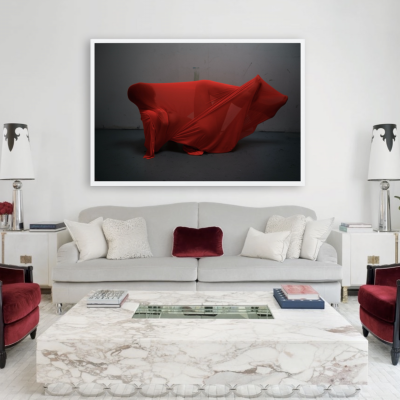 UNTITLED (MICHELLE'S STUDIO, RED STRETCH) by POLLY PENROSE
